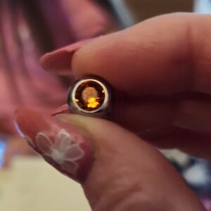 Amber Crystal Stainless Qudo Topper